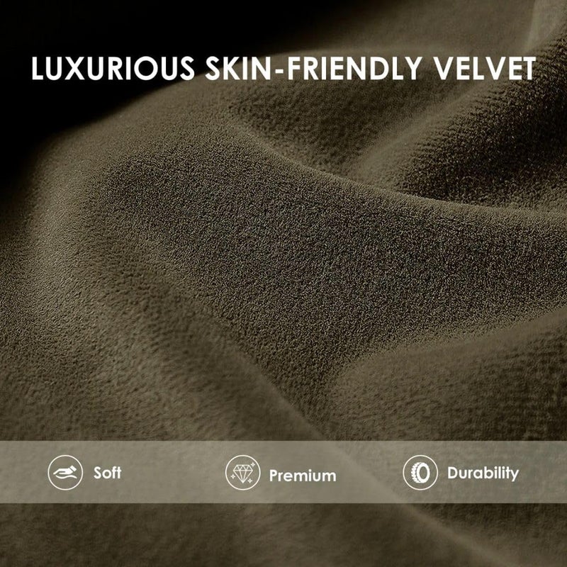 Comfynest كرسي أكسنت مخملي حديث من كومفينست - كرسي مبطن بأسلوب برميل ثلاثي الأرجل مع حشوة فوم وقماش مقاوم للبقع (أخضر) - Image 4